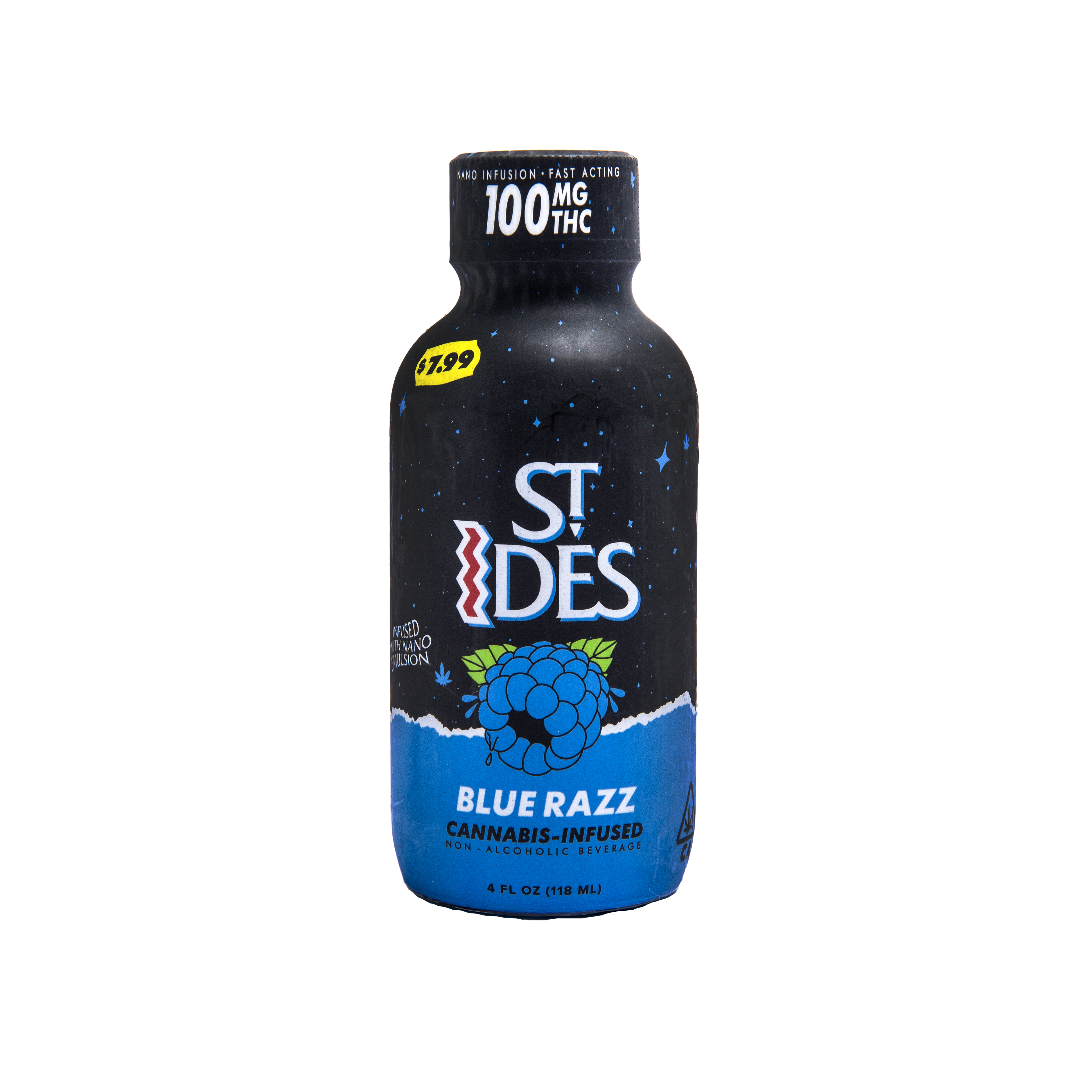 BLUE RAZZ 100MG SHOT (4 OZ)