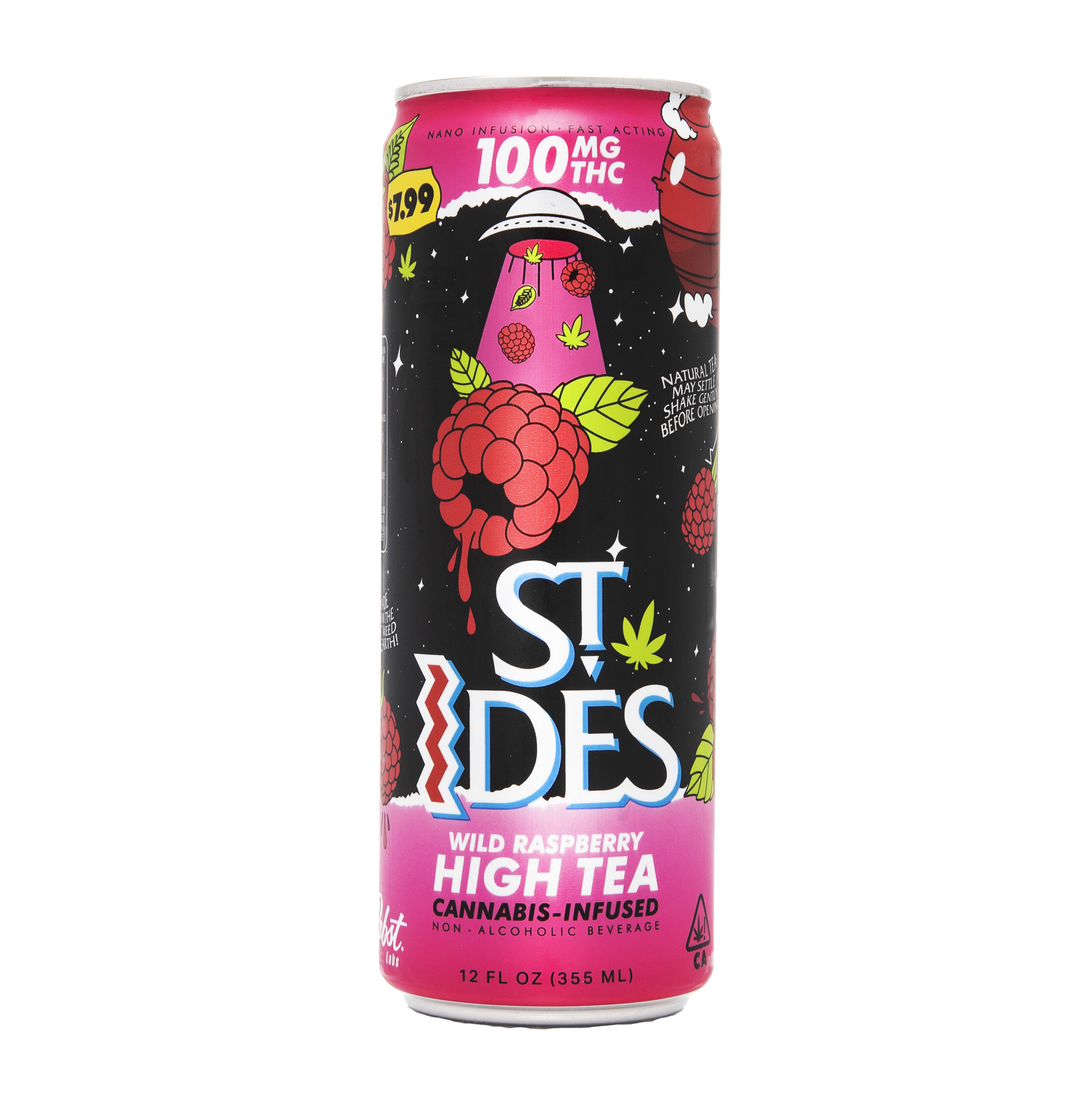 WILD RASPBERRY HIGH TEA 100MG (12 OZ)