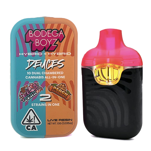 BODEGA BOYZ - AIO DUAL CHAMBER LIVE RESIN 1G CFUNK X PEACH SHERBERT