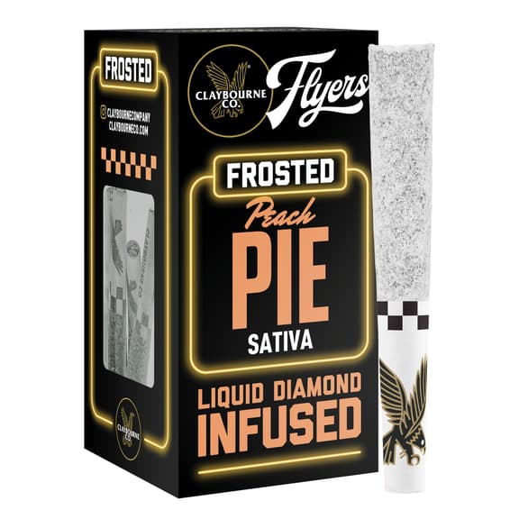 Flyers Frosted Infused .5g 5 Pack - (Case of 10) - Peach Pie - 2.5 g
