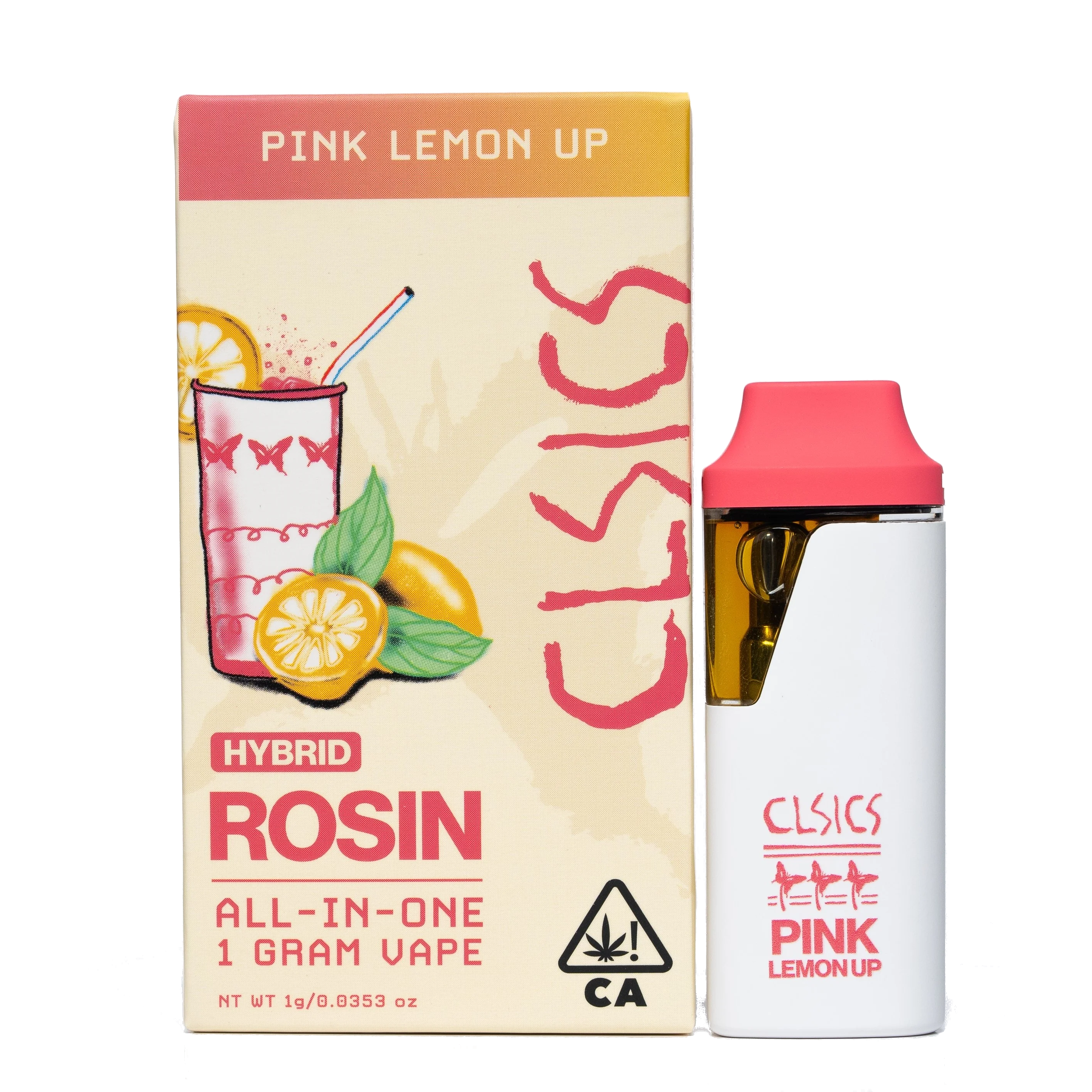 CLSICS - PINK LEMON UP LIVE ROSIN 1G AIO VAPE
