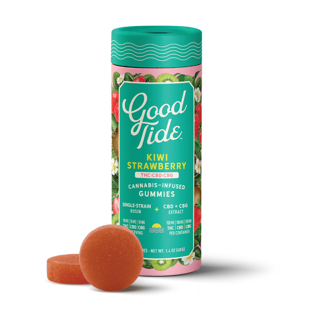 1:1:1 THC:CBD:CBG KIWI STRAWBERRY ROSIN GUMMIES