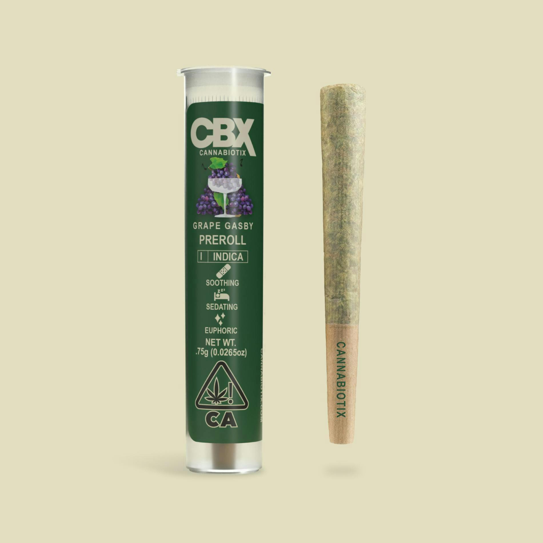 GRAPE GASBY .75G PRE-ROLL - 0.75 g