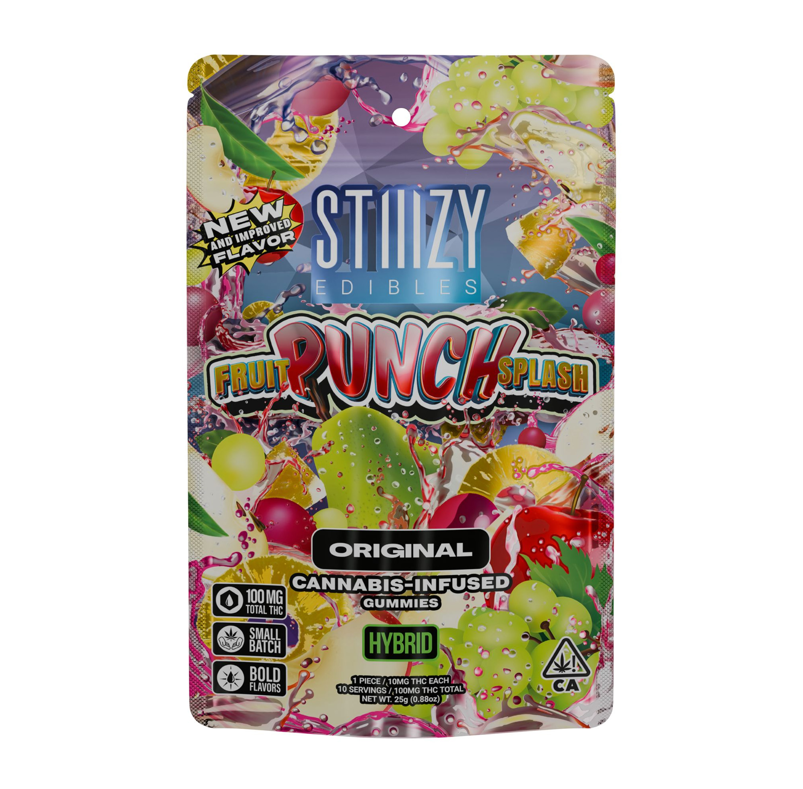 FRUIT PUNCH SPLASH GUMMIES 10X10 - 100MG