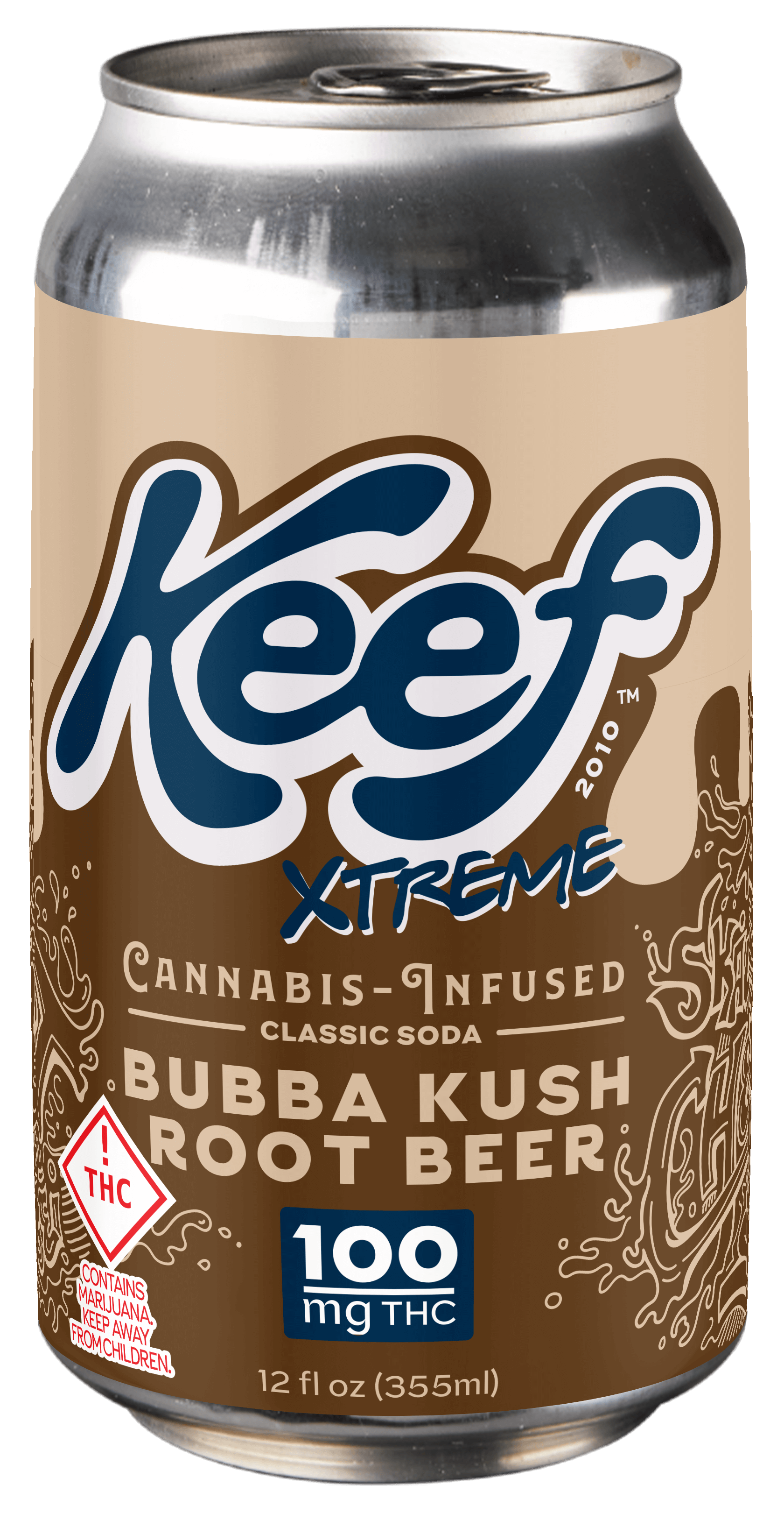 BUBBA KUSH ROOT BEER XTREME SODA 100MG (12 OZ)