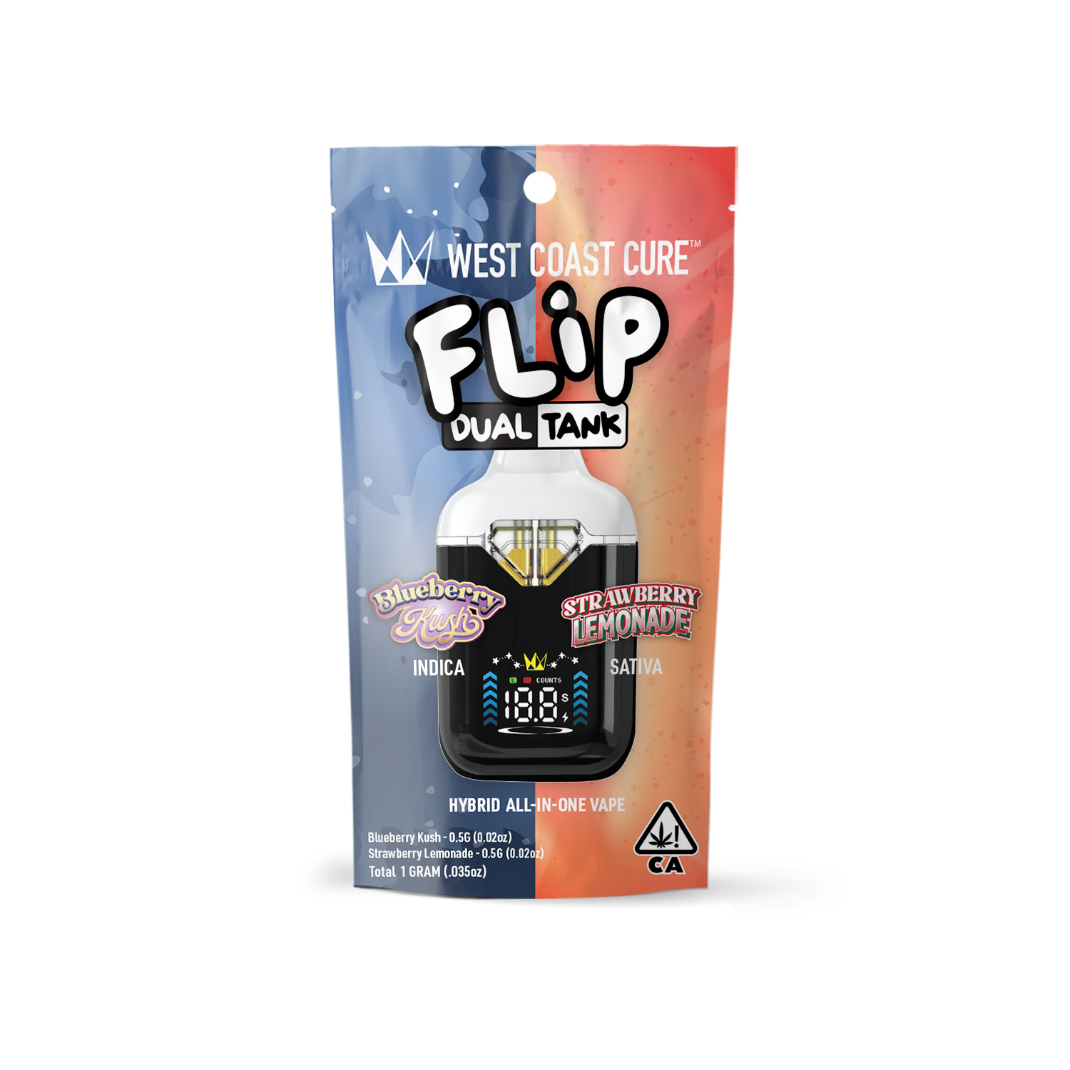 Blueberry Kush x Strawberry Lemonade 1g FLIP AIO - 1 g