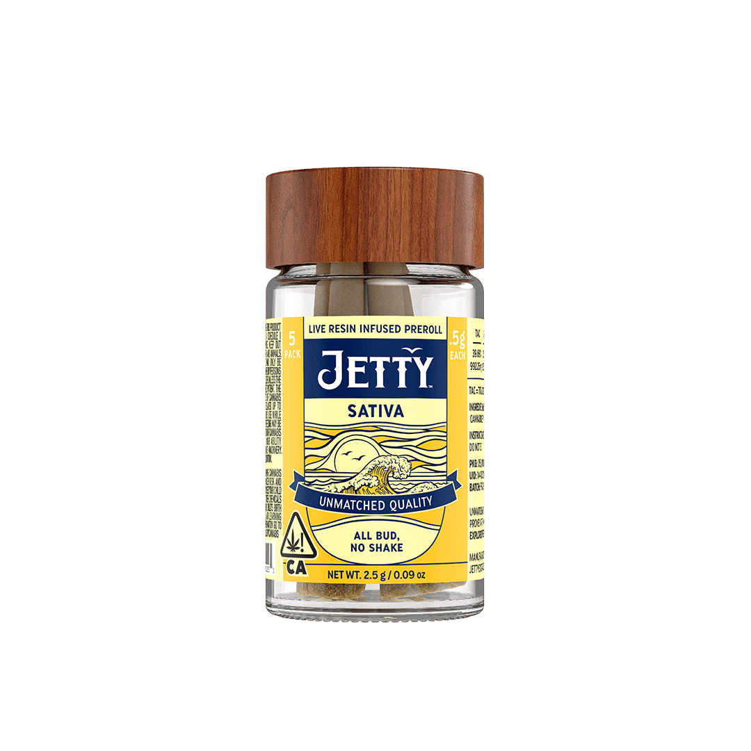 JETTY - Strawnana Mac x Sherbet Haze (S) LIVE RESIN 2.5g - 5pk Jar - 2.5 g