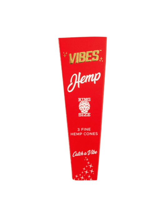 VIBES: KING CONE RED HEMP 3PK