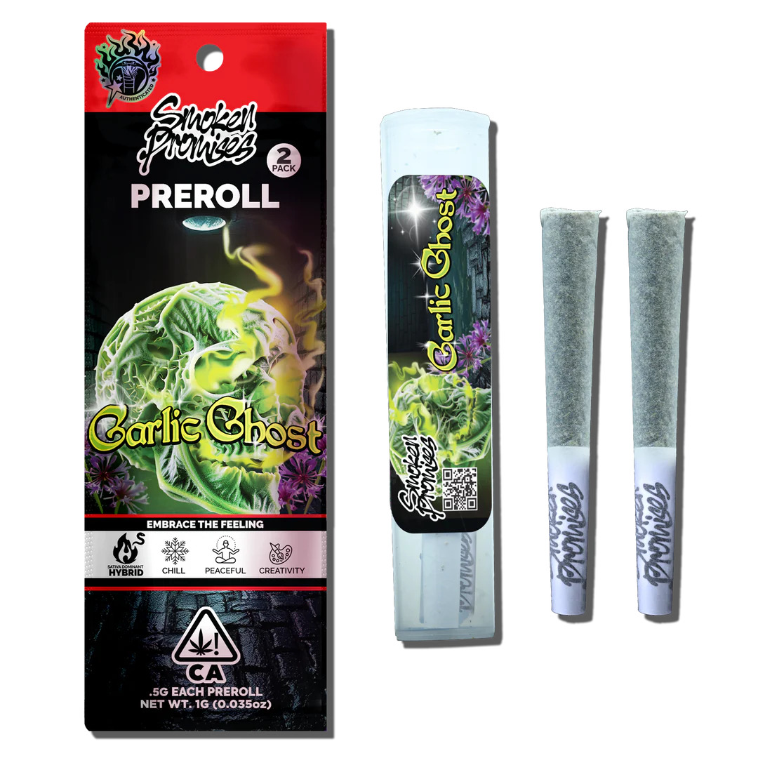 SMOKEN PROMISES: GARLIC GHOST PRE-ROLL 2PK - 1G
