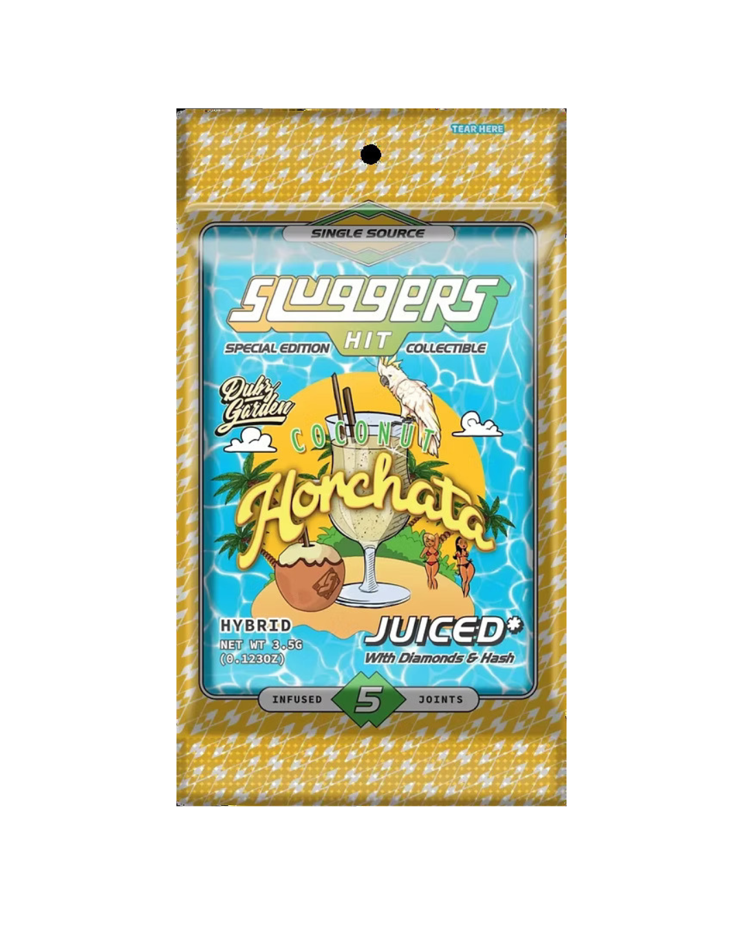 SLUGGERS: COCONUT HORCHATA 5PK INFUSED PREROLLS - 3.5 g