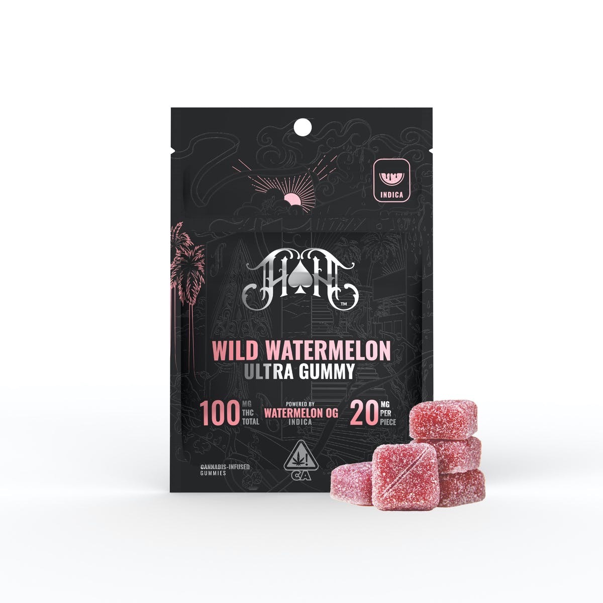 HEAVY HITTERS: WILD WATERMELON 100MG GUMMY 5PK