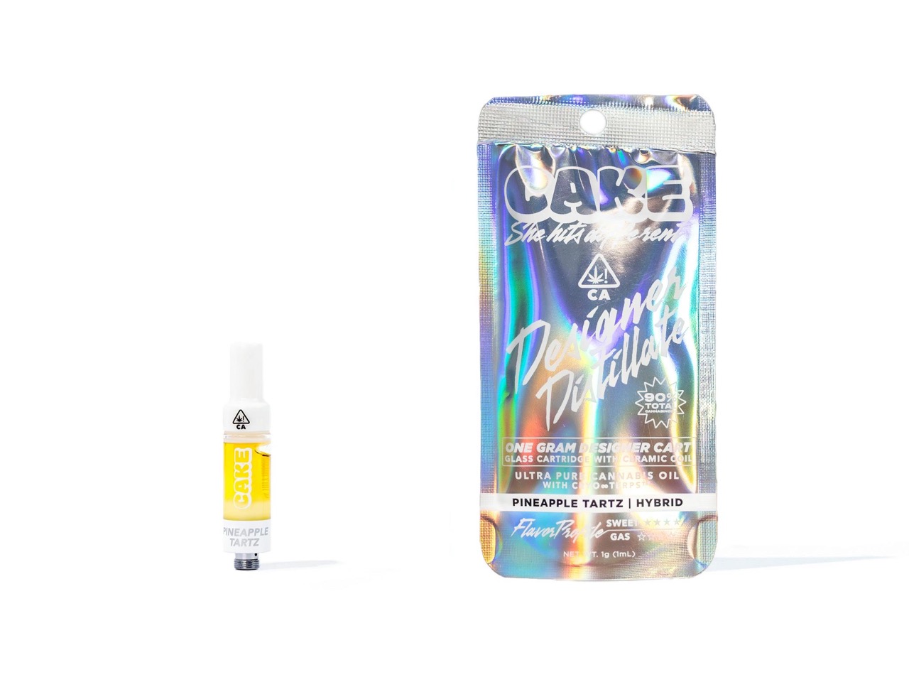 CAKE: PINEAPPLE TARTZ 1G CART – Premium Cannabis Products Near Me
