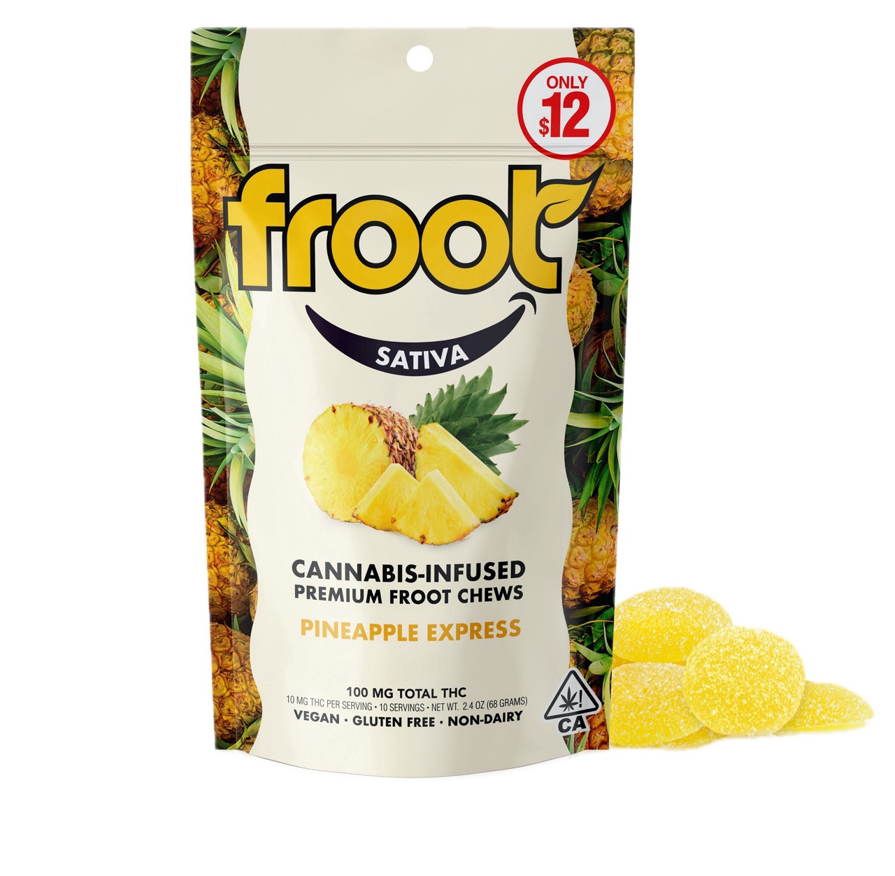 FROOT: PINEAPPLE EXPRESS 100MG GUMMY 10PK