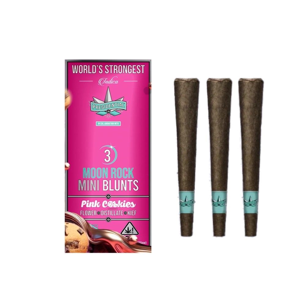 Shop PRESIDENTIAL: PINK COOKIES MOON ROCK MINI BLUNTS 2.1G 3PK ...