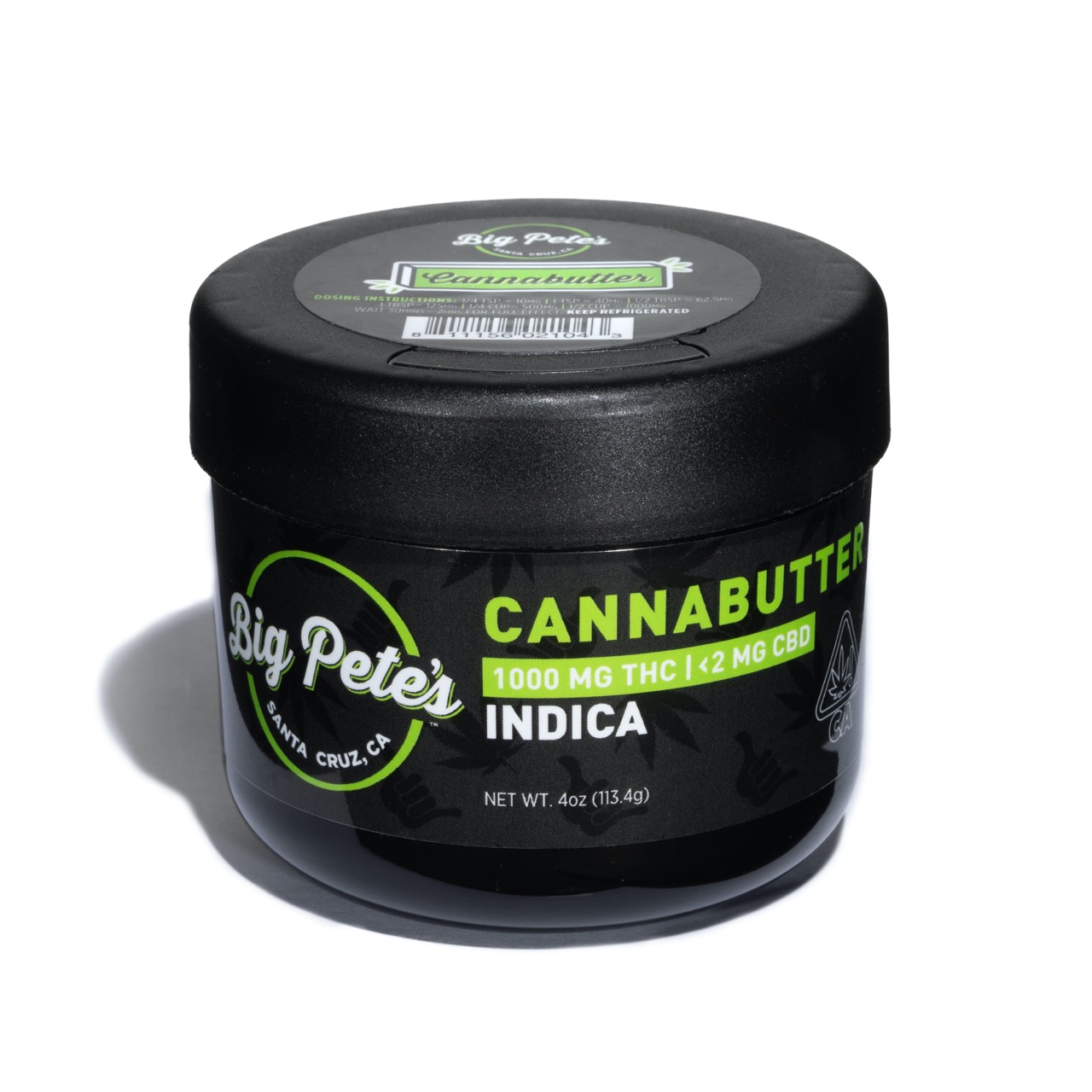 BIG PETE'S: INDICA CANNABUTTER 1000MG