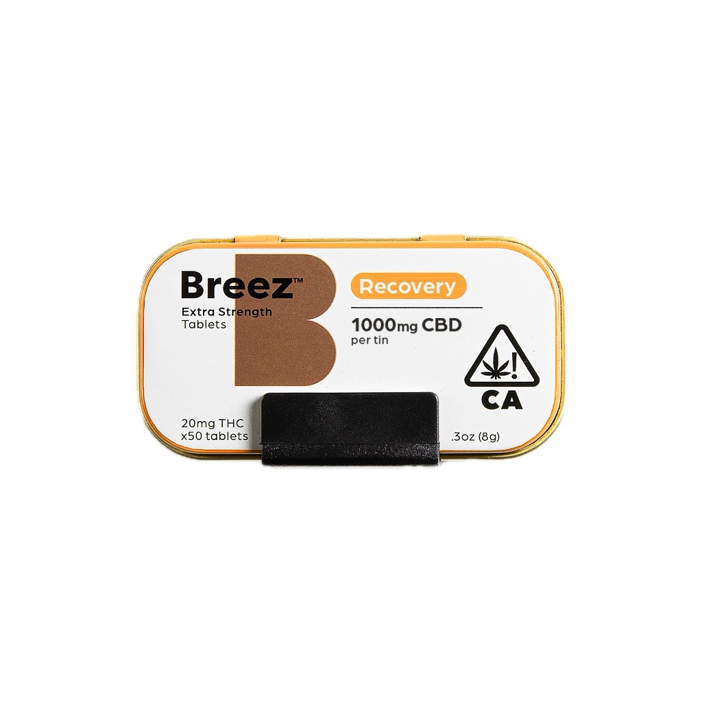 BREEZ: EXTRA-STRENGTH TABLET TINS (RECOVERY 1000MG CBD)