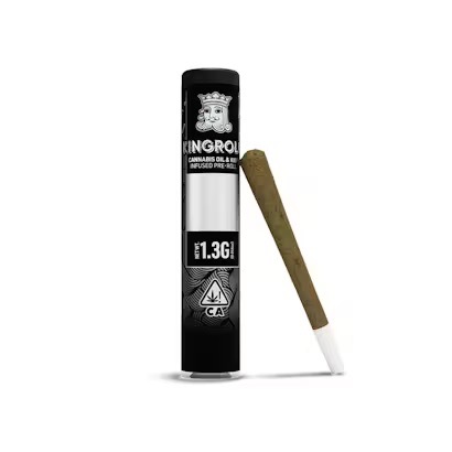 KINGROLL: WHITE RHINO X CANNALOPE KUSH 1.3G INFUSED PRE-ROLL - 1.3 g