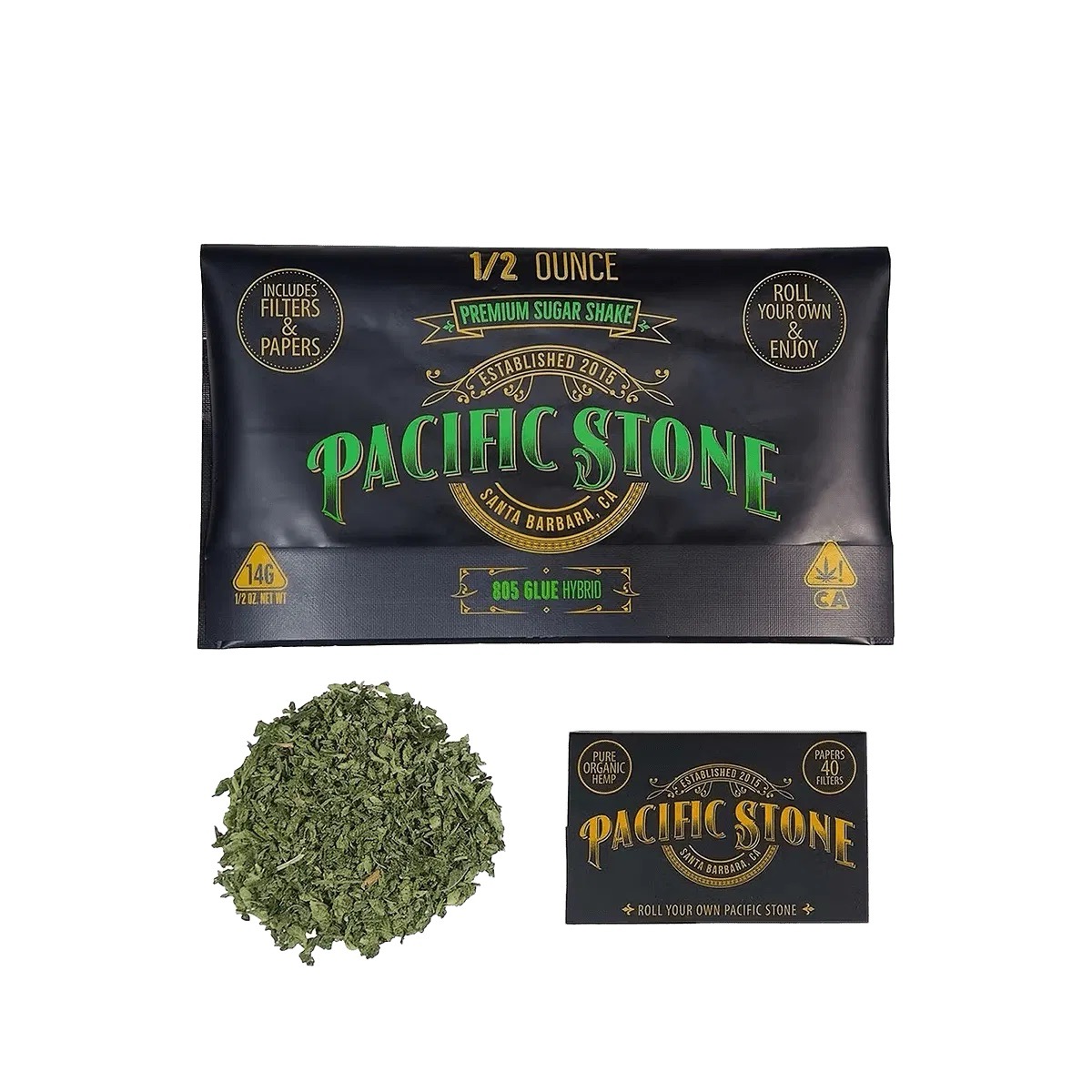 PACIFIC STONE: 805 GLUE 14G SUGAR SHAKE W/PAPERS