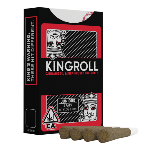 KINGROLL: GRAPE APE X GRANDDADDY PURPLE 4PK INFUSED PRE-ROLLS