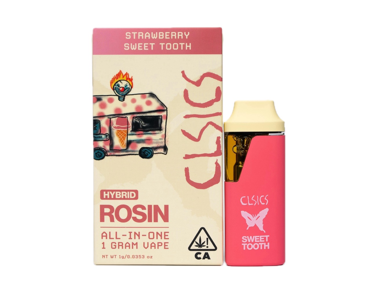 CLSICS: STRAWBERRY SWEET TOOTH 1G LIVE ROSIN ALL-IN-ONE