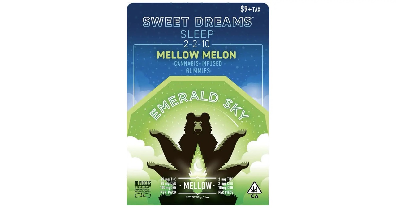 EMERALD SKY: MELLOW MELON SWEET DREAMS 100MG GUMMY 5PK