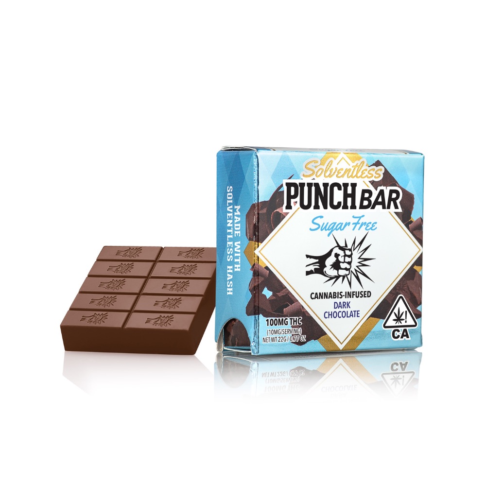 PUNCH EDIBLE: DARK CHOCOLATE SUGAR FREE 100MG - 100 mg