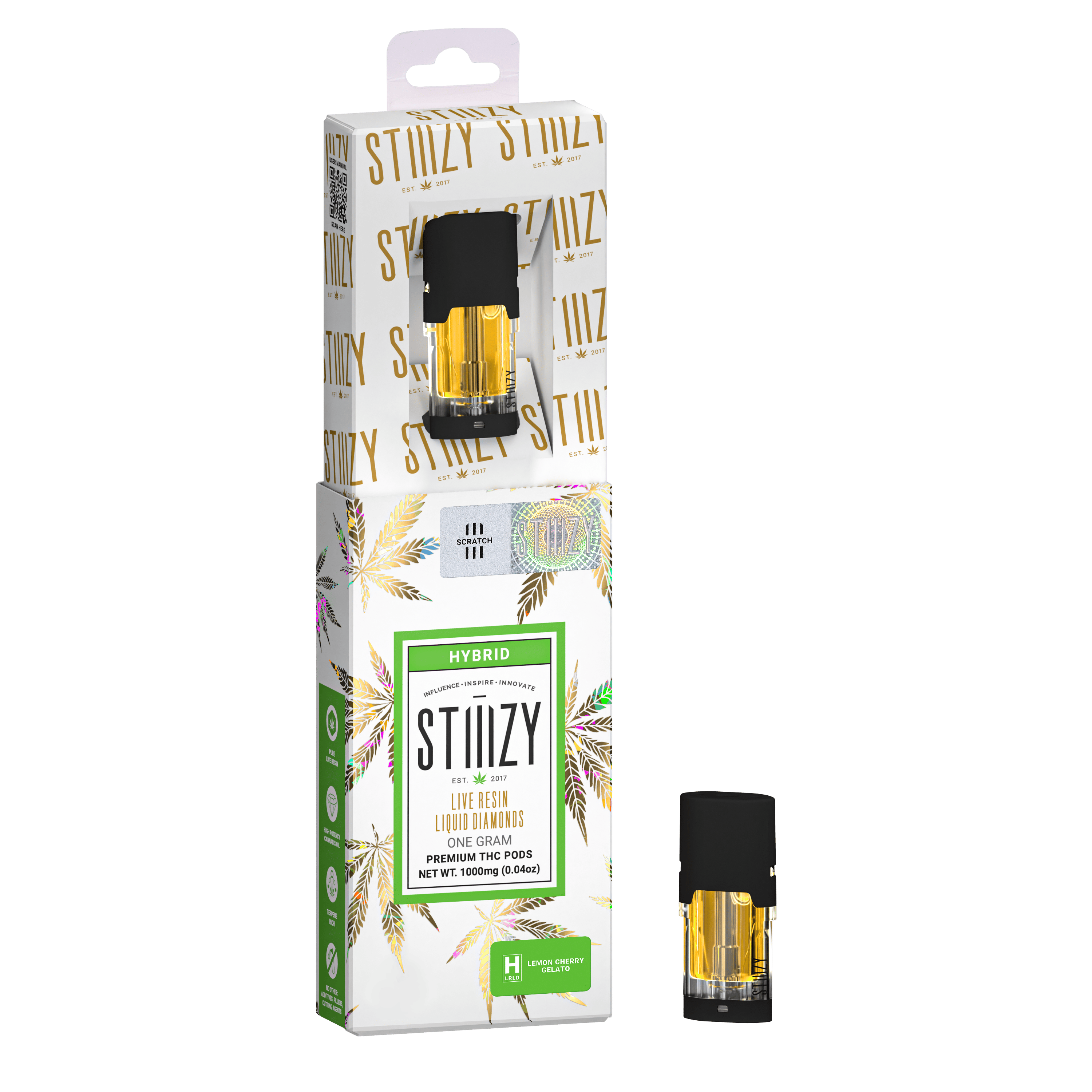 STIIIZY: LEMON CHERRY GELATO LIQUID DIAMONDS 1G POD - 1 g
