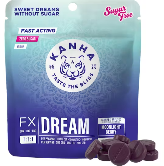 KANHA: MOONLIGHT BERRY DREAM 1:1:1 - 100 mg