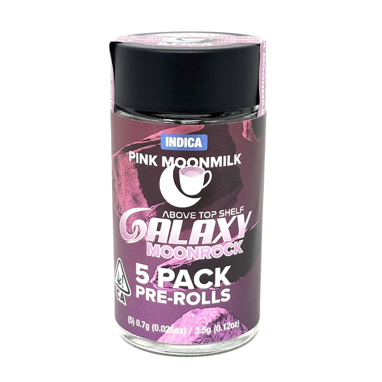 GALAXY: PINK MOONMILK MOONROCK PRE-ROLLS - 3.5 g - 5 Pack