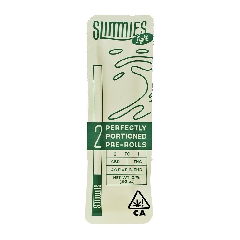 SLIMMIES: LIGHT (APPLE FRITTER) .7G PREROLL 2PK