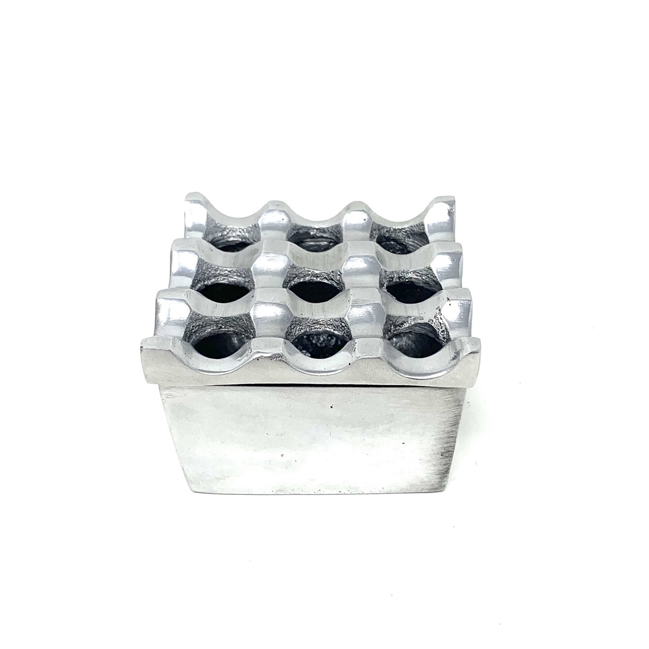 MOROCCAN SILVER SQUARE ASHTRAY