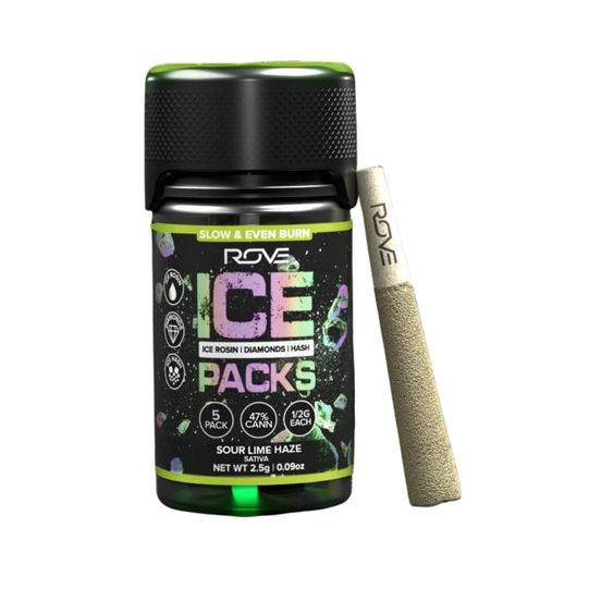 ROVE: SOUR LIME HAZE 5PK INFUSED PREROLLS - 2.5G