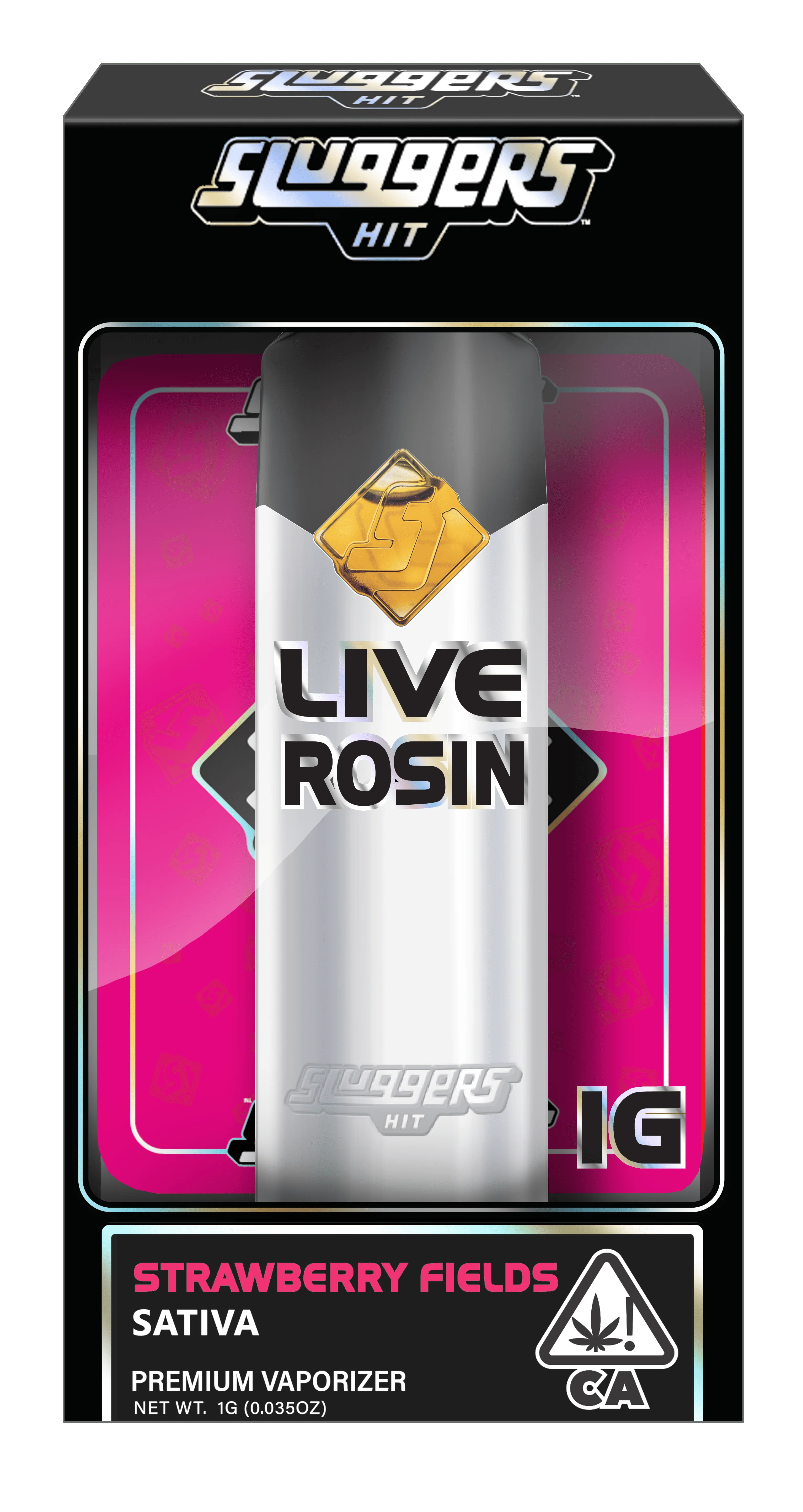 SLUGGERS: STRAWBERRY FIELDS 1G ROSIN AIO