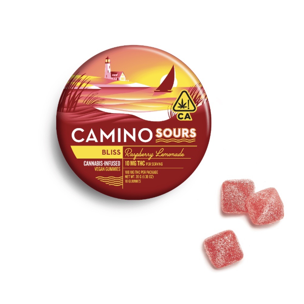 CAMINO SOURS: RASPBERRY LEMONADE 'BLISS' GUMMIES 10PK