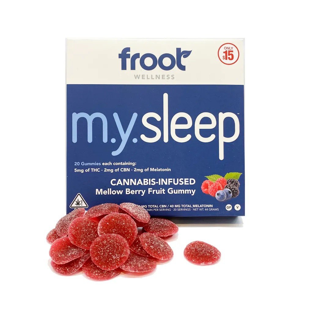 FROOT: M.Y. SLEEP CBN MELLOW BERRY FRUIT 100MG GUMMY 20PK