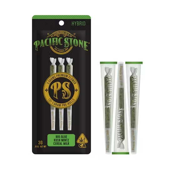 PACIFIC STONE: HYBRID VARIETY 3PK PRE-ROLLS 3G