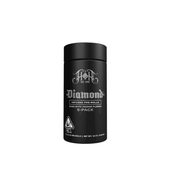 HEAVY HITTERS: GREENLINE WATERMELON R**** 2.5G DIAMOND INFUSED PRE-ROLL 5PK - 2.5 g