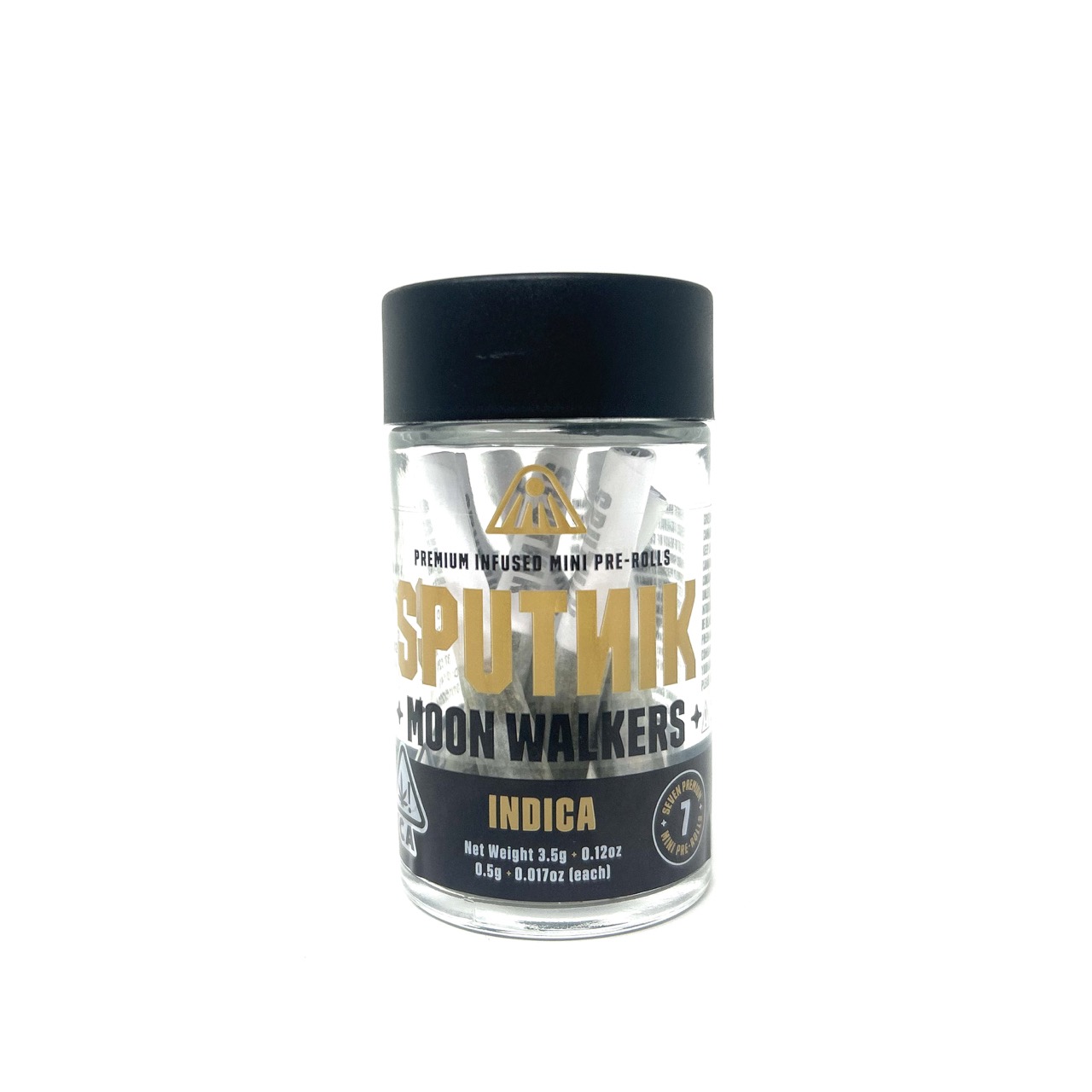 SPUTNIK: INDICA MOON WALKERS 3.5G INFUSED PREROLLS 7PK