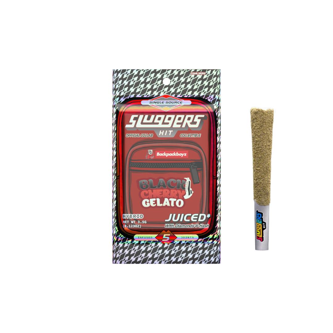 SLUGGERS: BLACK CHERRY GELATO 3.5G INFUSED PRE-ROLL 5PK