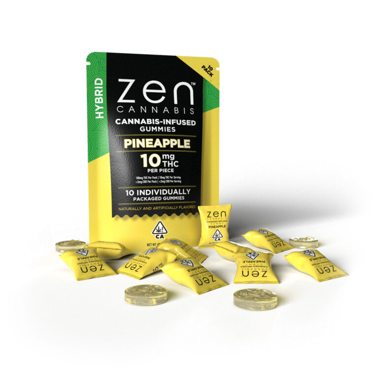 ZEN: HYBRID PINEAPPLE 100MG GUMMIES