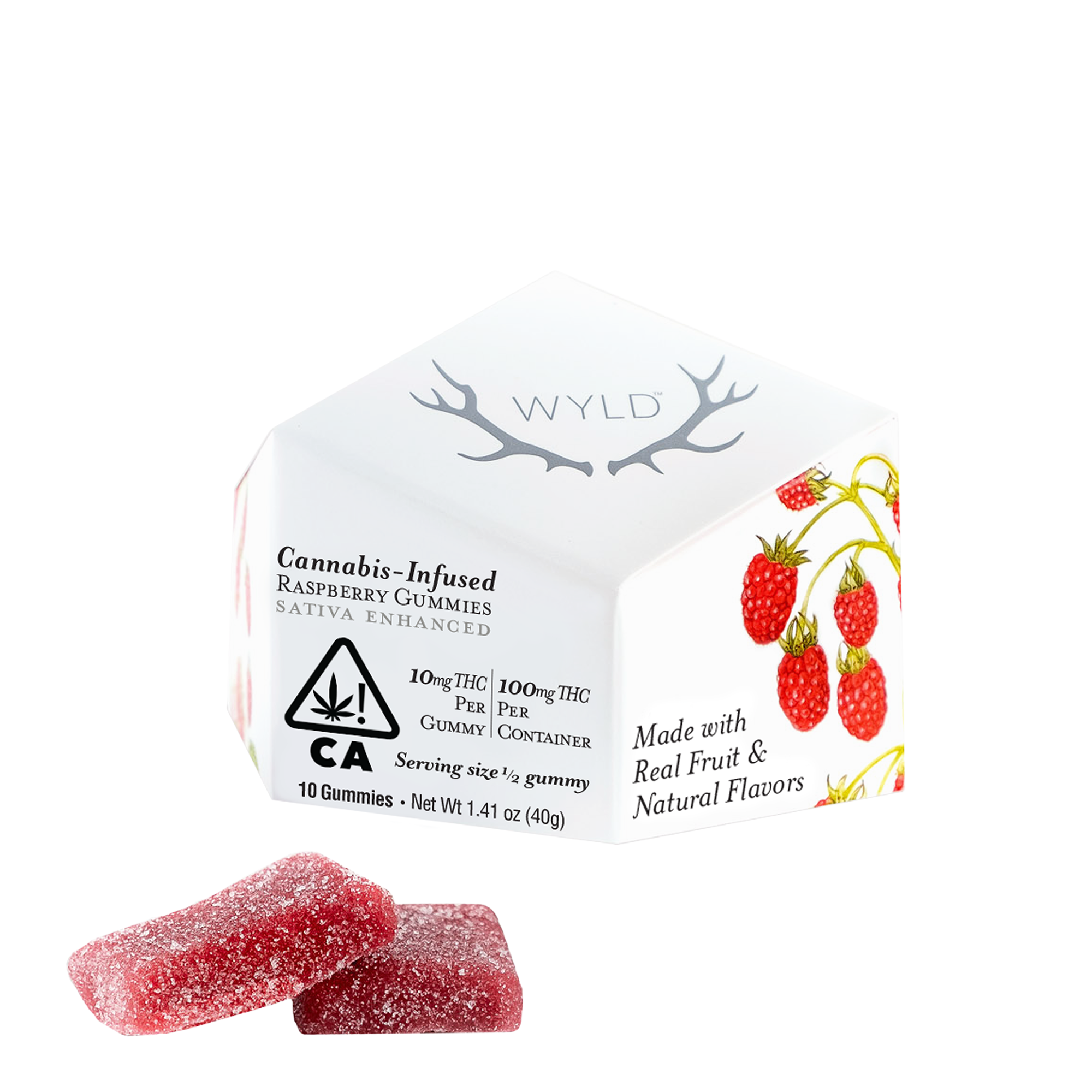 WYLD: RASPBERRY 100MG GUMMY PACK 100MG