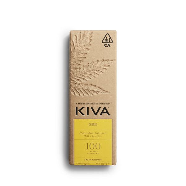 KIVA: CHURRO MILK CHOCOLATE BAR 100MG