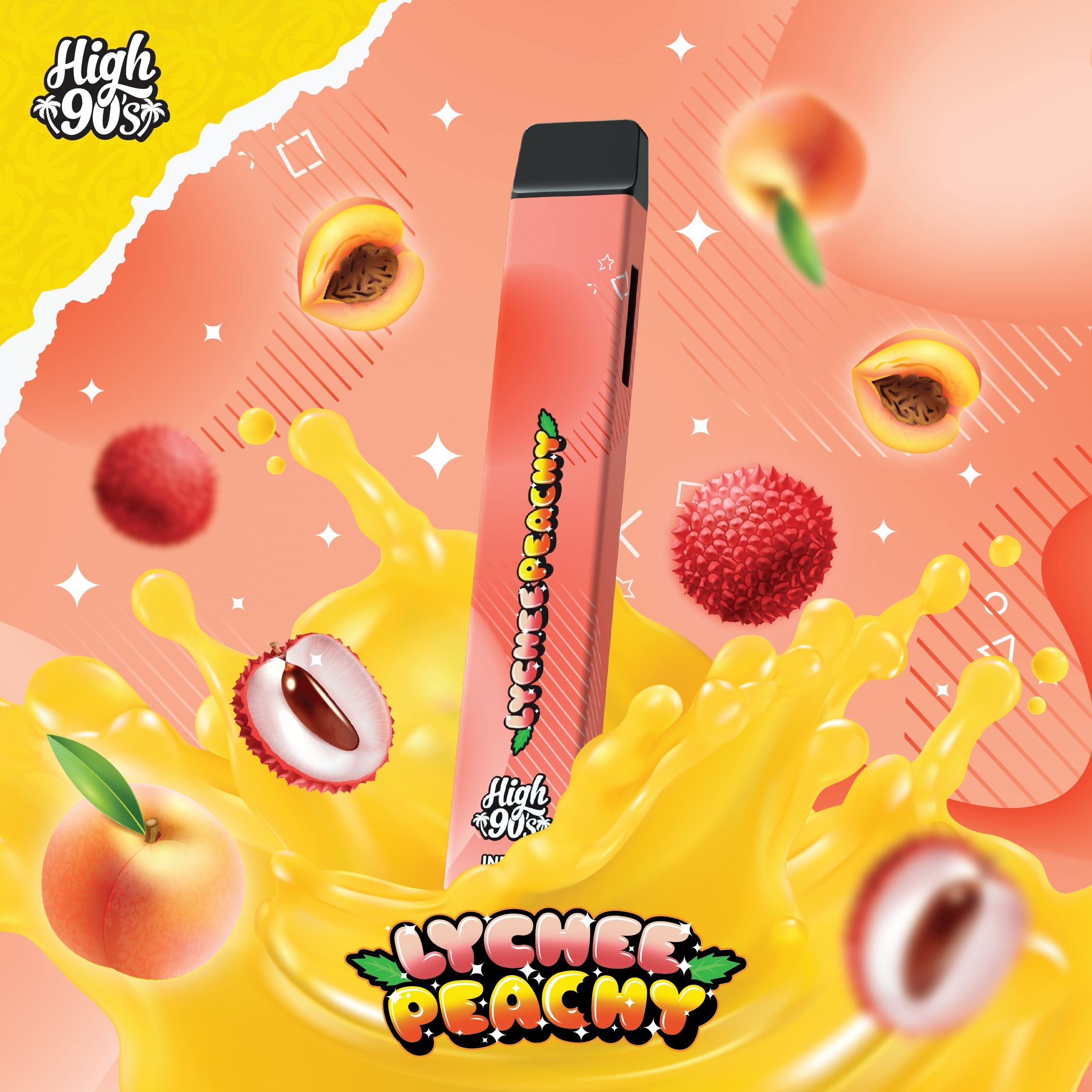 HIGH 90'S: LYCHEE PEACHY ALL-IN-ONE - 1 g