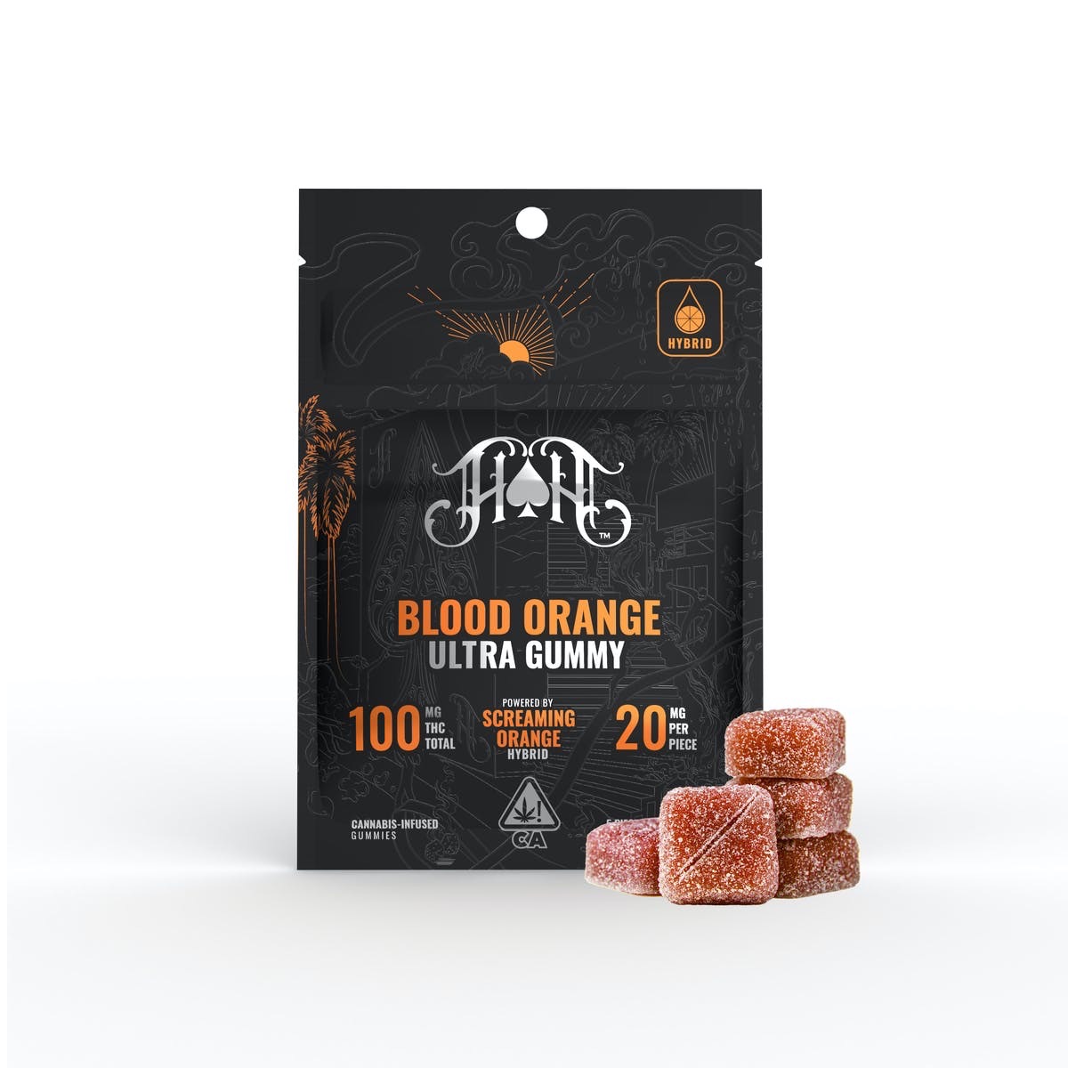 HEAVY HITTERS: BLOOD ORANGE 100MG GUMMY 5PK