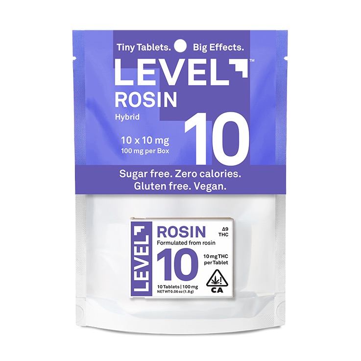 LEVEL: HYBRID ROSIN TABLETS 100MG 10PK - 100 mg