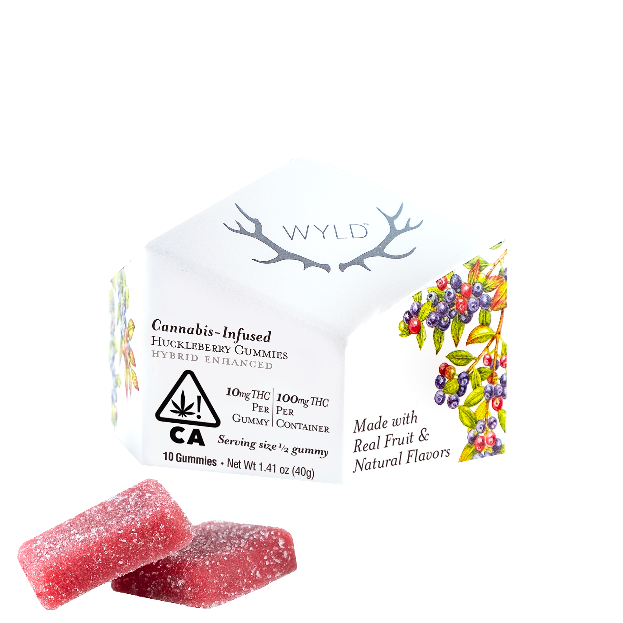 WYLD: HUCKLEBERRY 100MG GUMMY 10PK