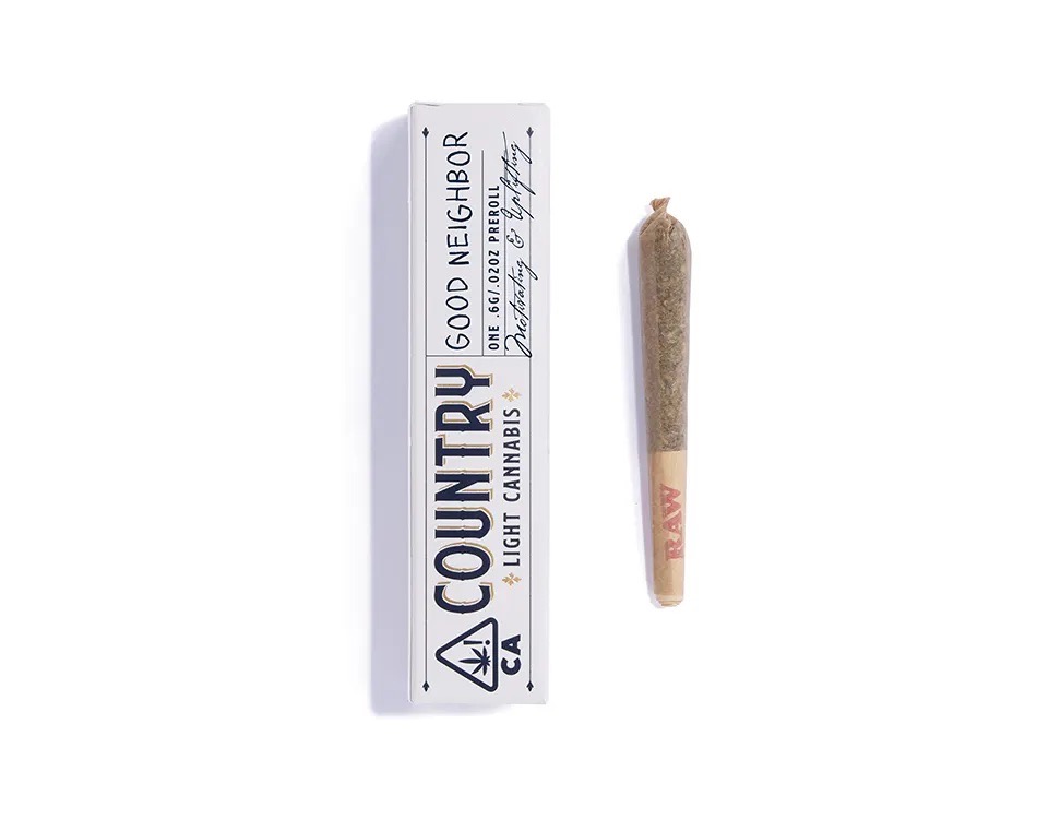 COUNTRY: GOOD NEIGHBOR 1:1 (CBD:THC) .6G PRE-ROLL