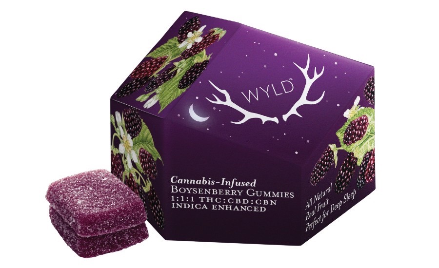 WYLD: BOYSENBERRY 1:1:1 (THC:CBD:CBN) 100MG GUMMY 10PK