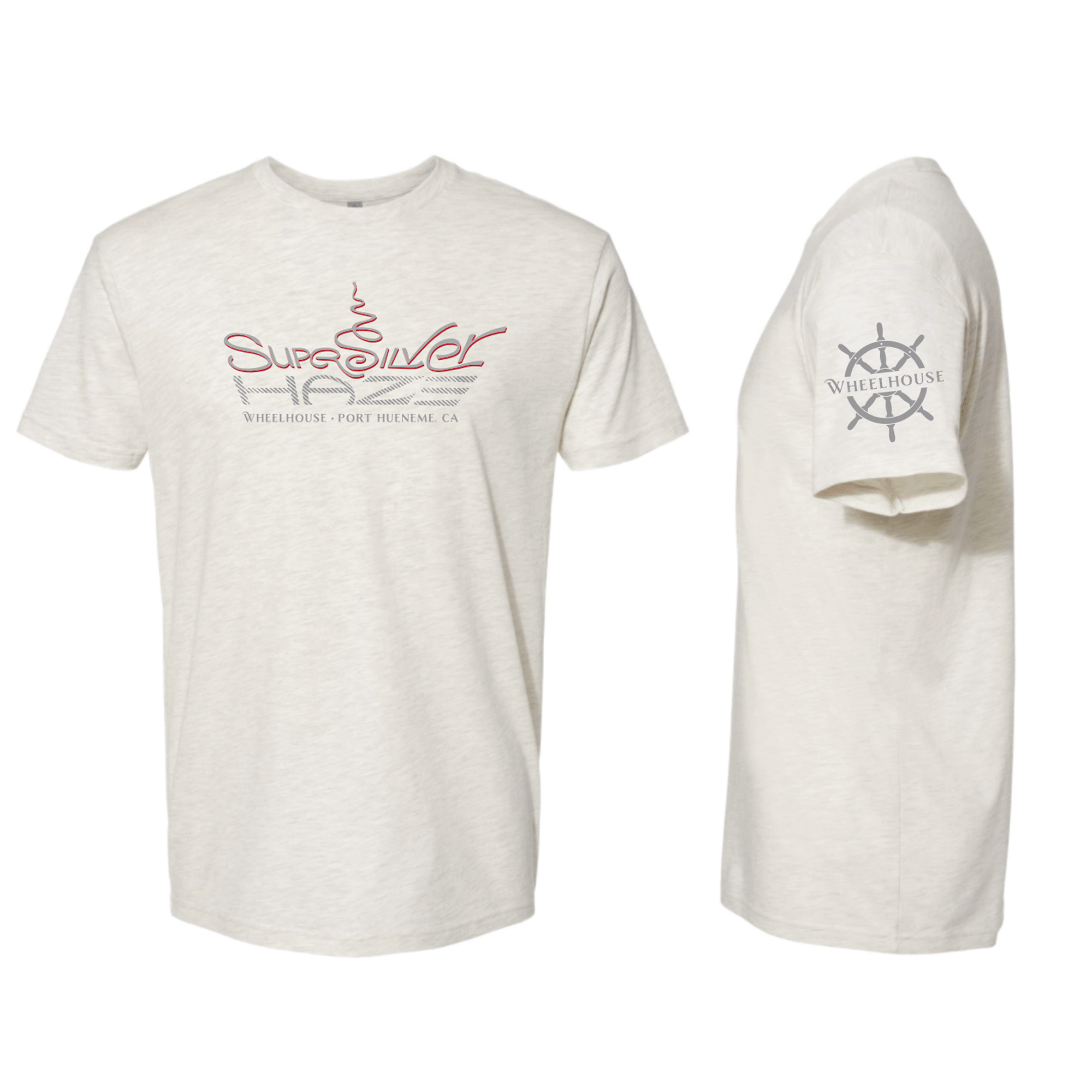 T-SHIRT: LARGE OATMEAL SILVER HAZE