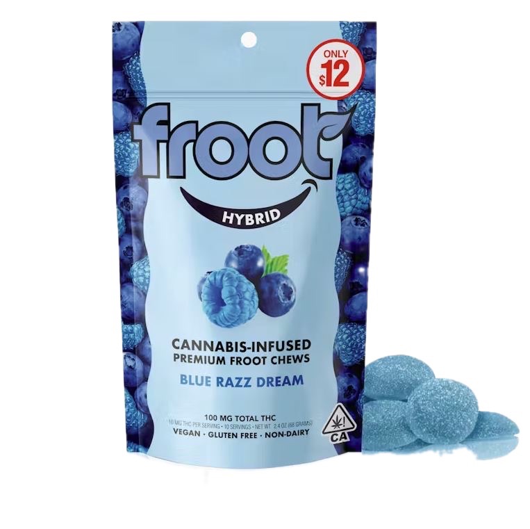 FROOT: BLUE RAZZ DREAM 100MG GUMMY 10PK